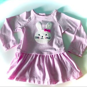 3T Little Me Pink Bunny Long Sleeve Shirt